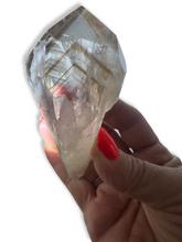 Load image into Gallery viewer, Ametrine Root with UV Reactive Powellite Phantom, Part Polished, Bahia, Brazil
