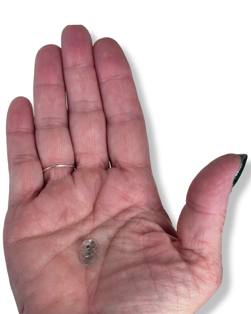 Pyrite Suns in Quartz Cabachon minis, Galileia, Minas Gerais, Brazil