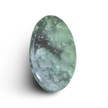 Load image into Gallery viewer, ‘Cloud Stone’ Green Alabaster Palm, Tremolite, Nephrite, Albite, Amphibole, Quartz and Obsidian Glass Slag, Wyoming, USA

