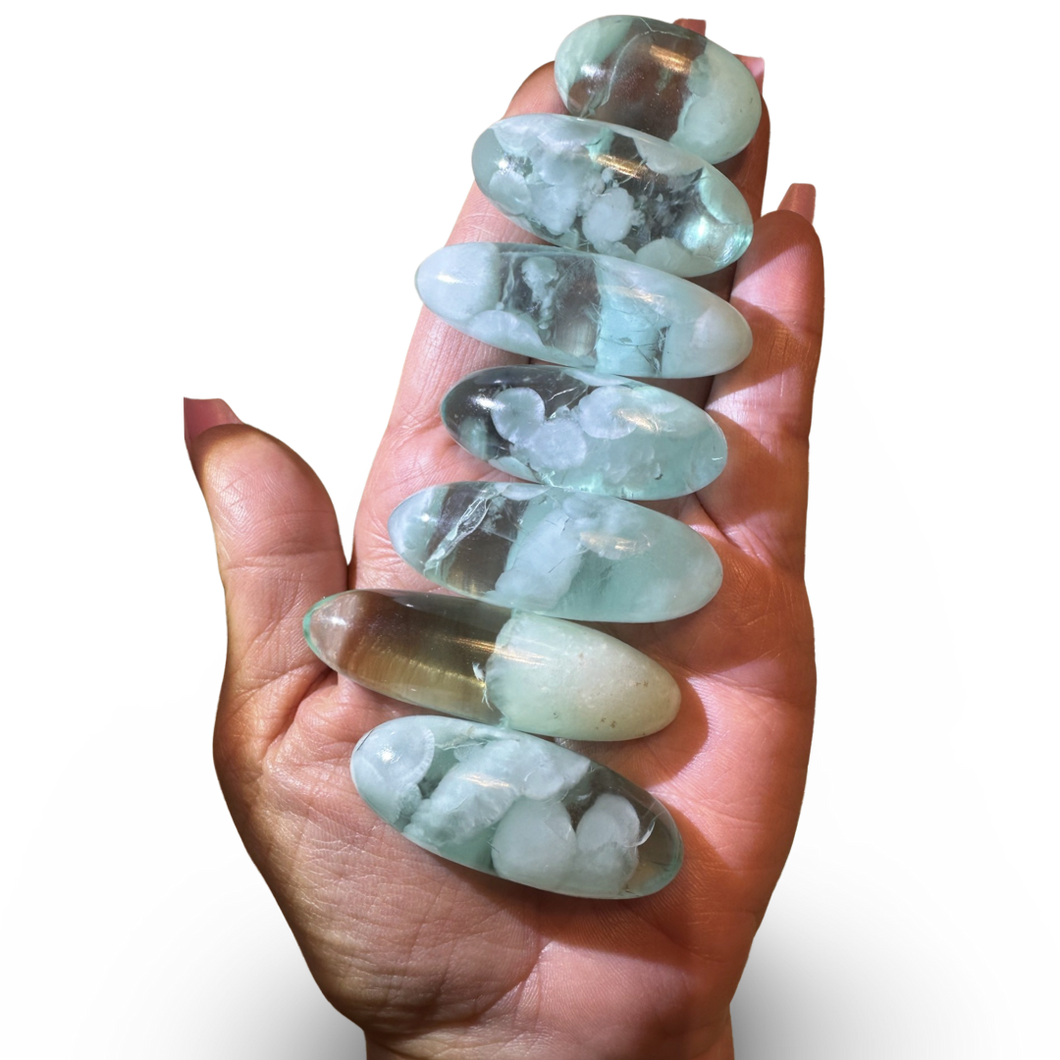 ‘Cloud Stone’ Green Alabaster Shiva Lingam, Tremolite, Nephrite, Albite, Amphibole, Quartz and Obsidian Glass Slag, Wyoming, USA