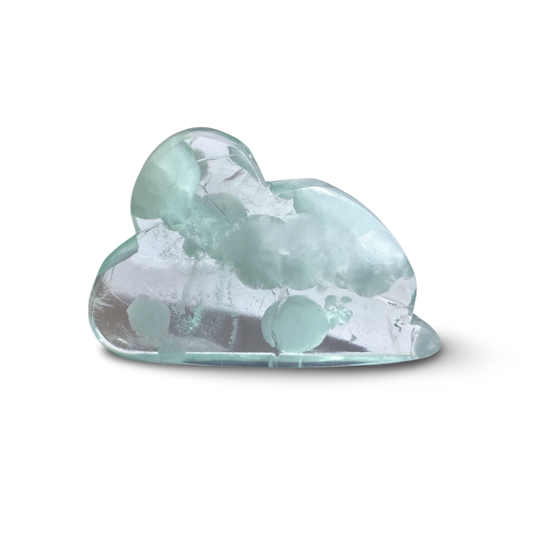 ‘Cloud Stone’ Green Alabaster Cloud, Tremolite, Nephrite, Albite, Amphibole, Quartz and Obsidian Glass Slag, Wyoming, USA