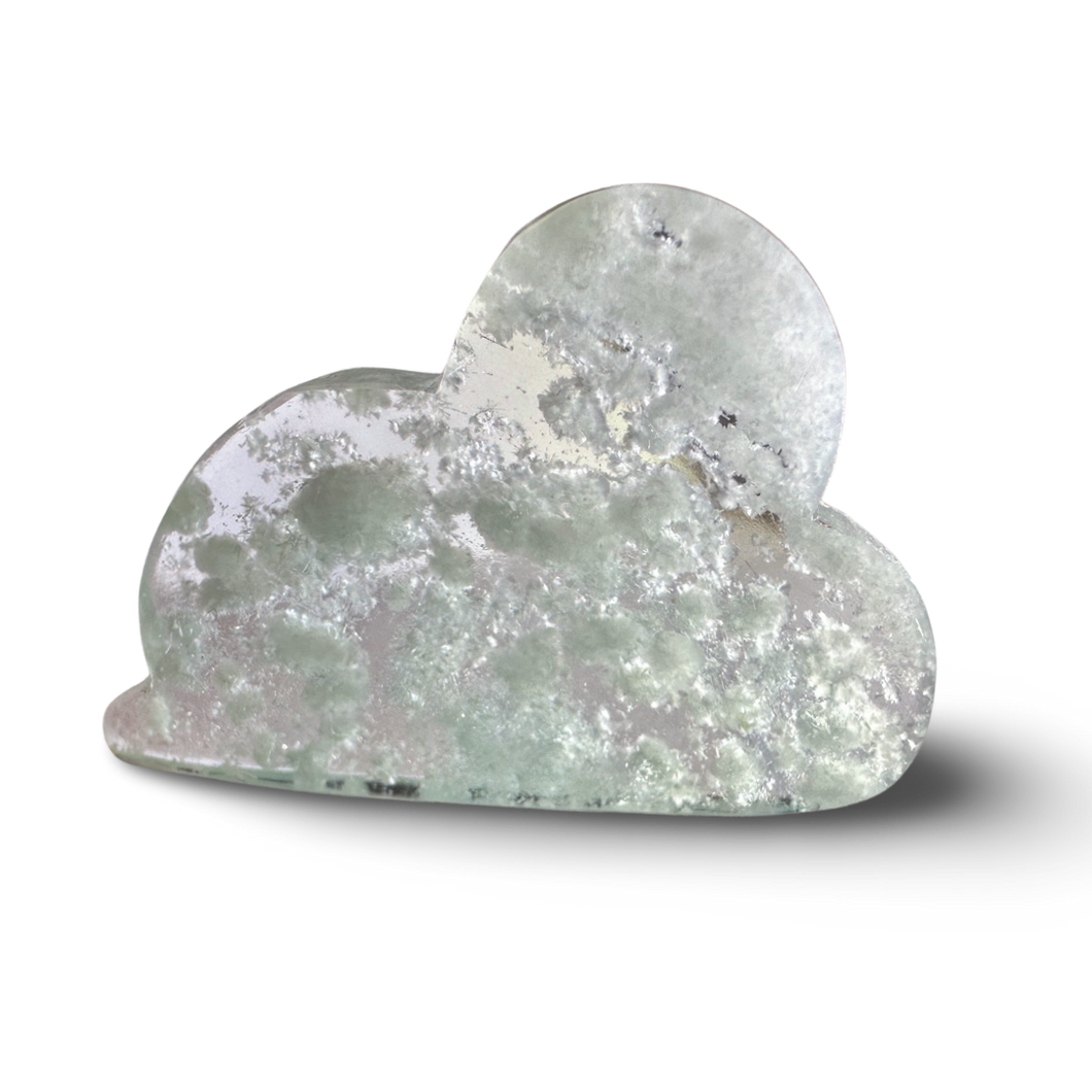 ‘Cloud Stone’ Green Alabaster Cloud, Tremolite, Nephrite, Albite, Amphibole, Quartz and Obsidian Glass Slag, Wyoming, USA