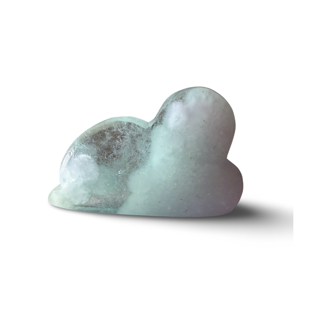 ‘Cloud Stone’ Green Alabaster Cloud, Tremolite, Nephrite, Albite, Amphibole, Quartz and Obsidian Glass Slag, Wyoming, USA