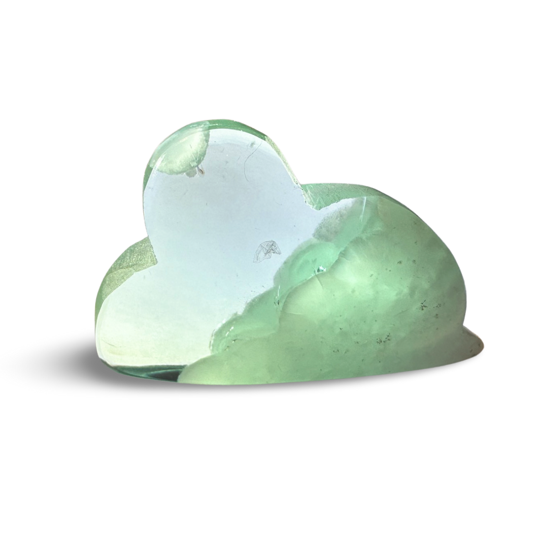 ‘Cloud Stone’ Green Alabaster Cloud, Tremolite, Nephrite, Albite, Amphibole, Quartz and Obsidian Glass Slag, Wyoming, USA