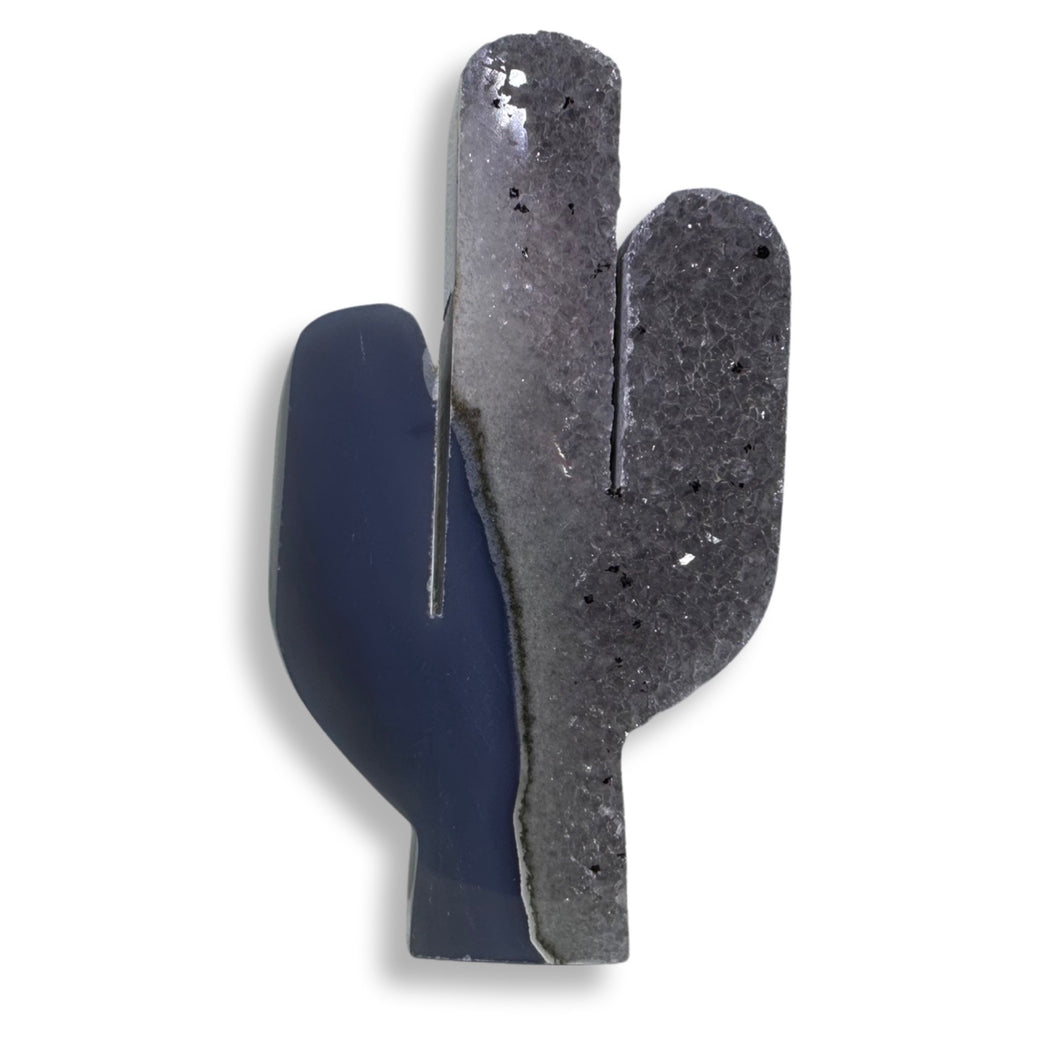 High Quality Druzy Rainbow Amethyst Agate Cactus, Uruguay