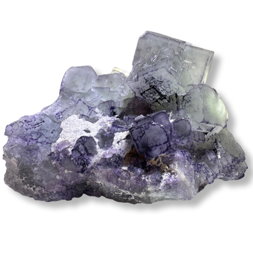 Edge-zoned Fluorite, Guizhou Province, Qinglong County, China