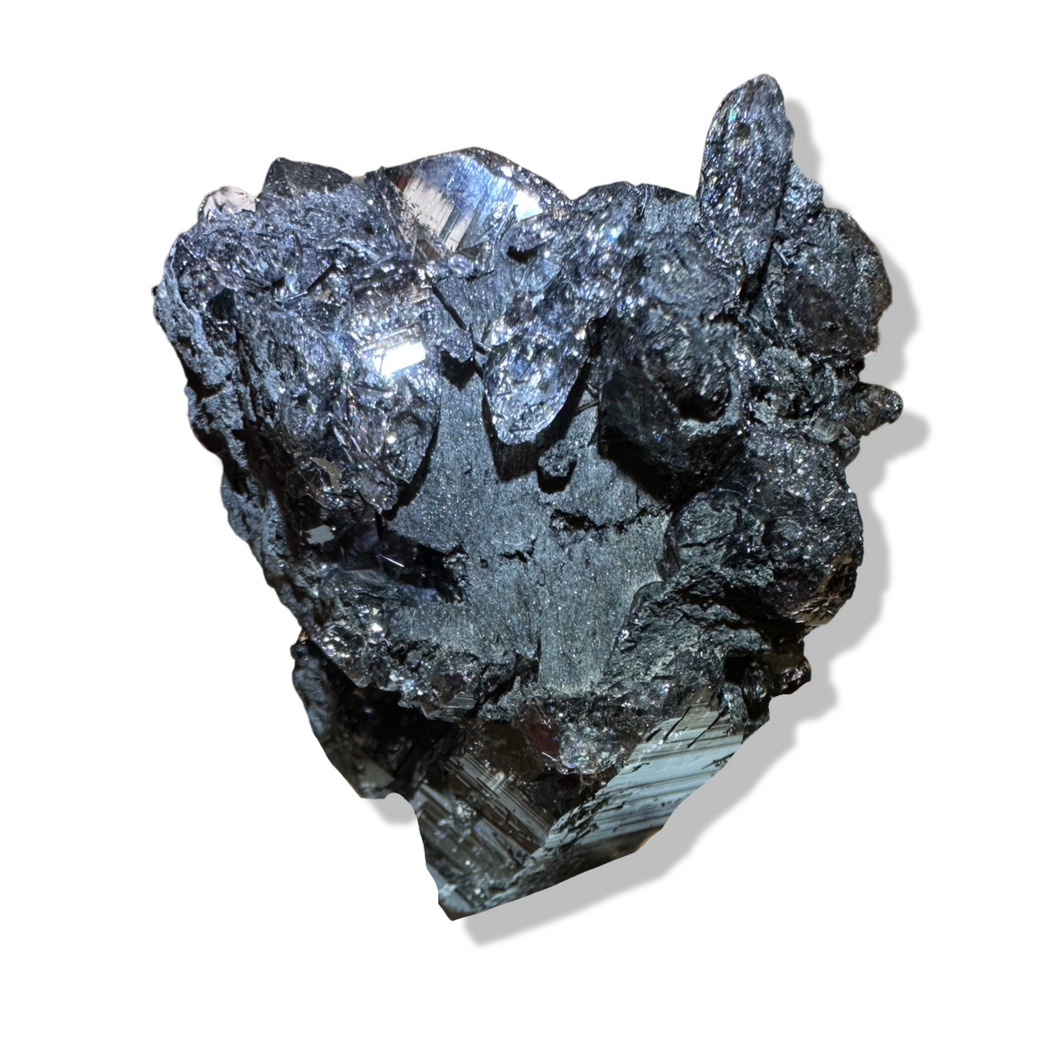 Black Samādhi Himalayan Quartz Pointed Cluster, Meru Peak, India