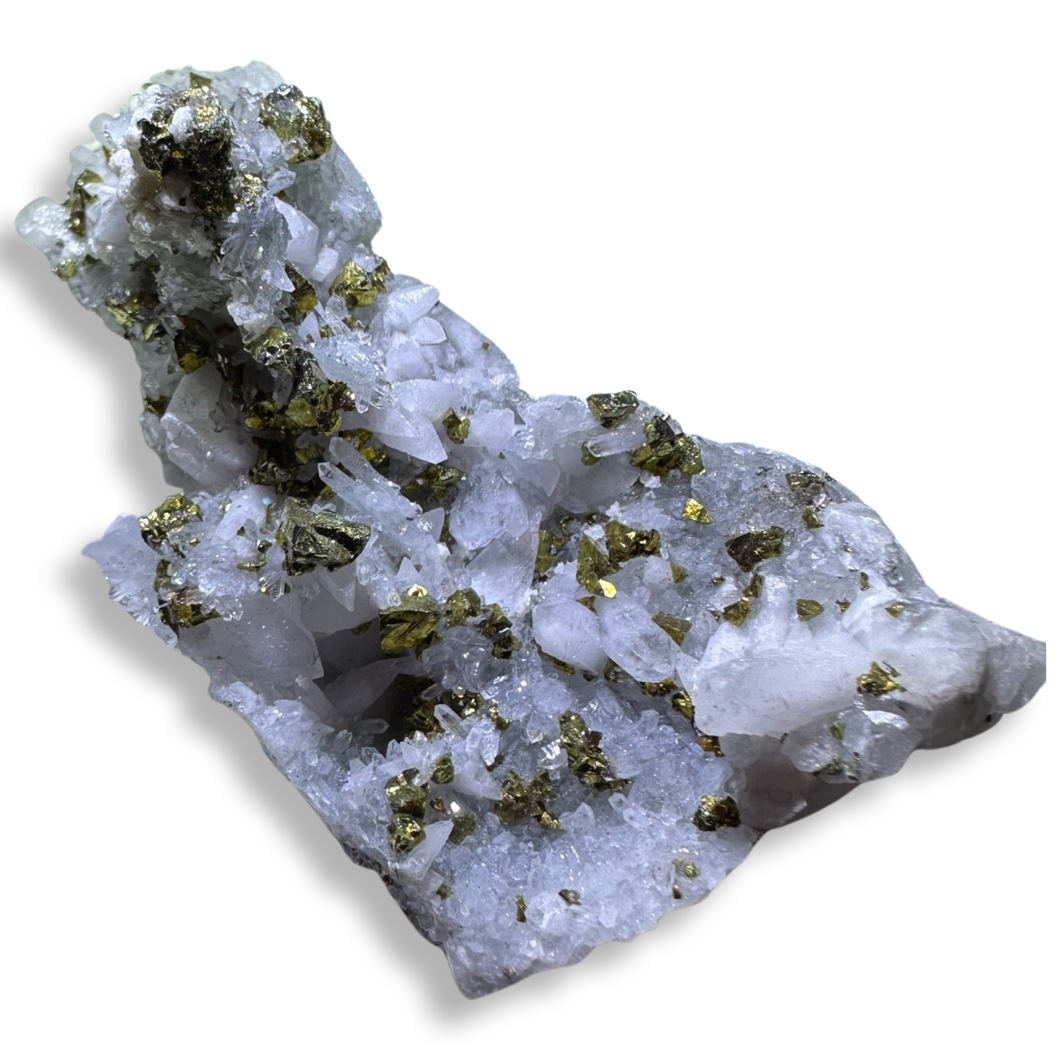 Pyrite Quartz and Calcite, Jiangxi Dongxiang, China, Huxu Mine