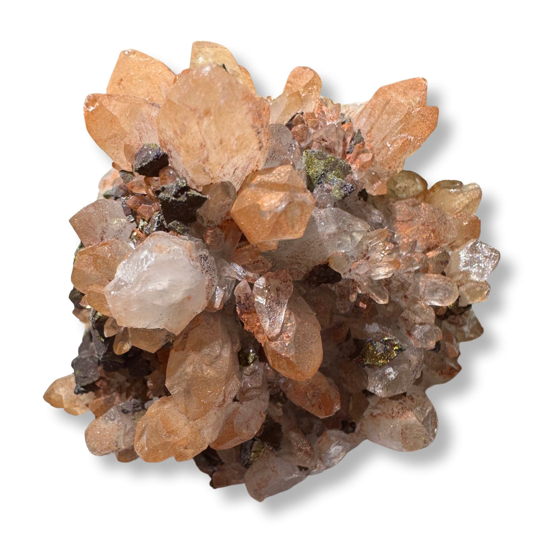 Hematite Quartz Calcite & Pyrite, Jiangxi Dongxiang, China, Huxu Mine