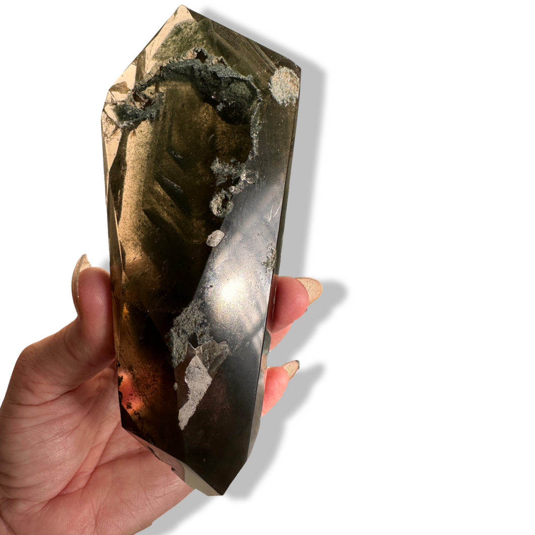 Reserved: Smoky Chlorite Himalayan Freeform, Meru Peak, India