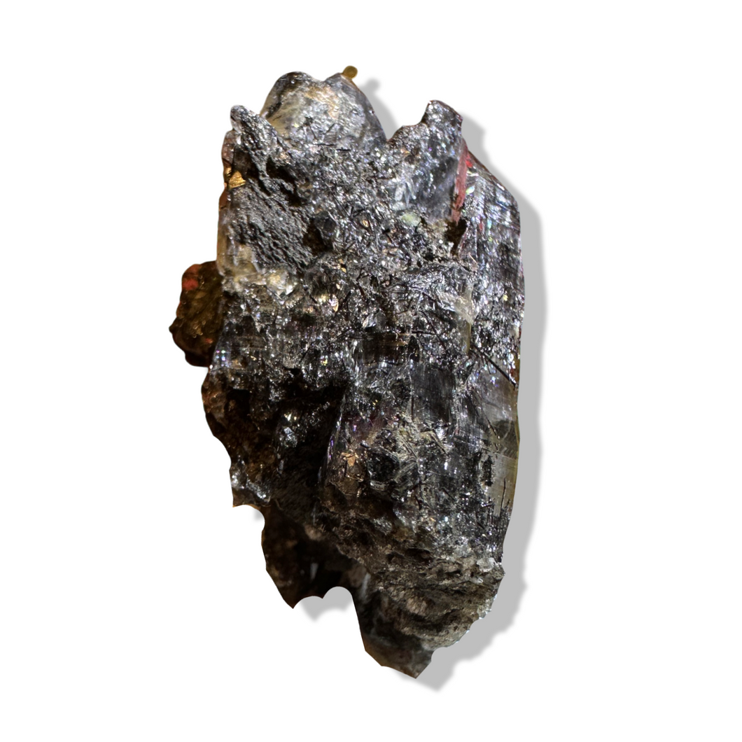 Black Samādhi Himalayan Quartz Pointed Cluster, Meru Peak, India