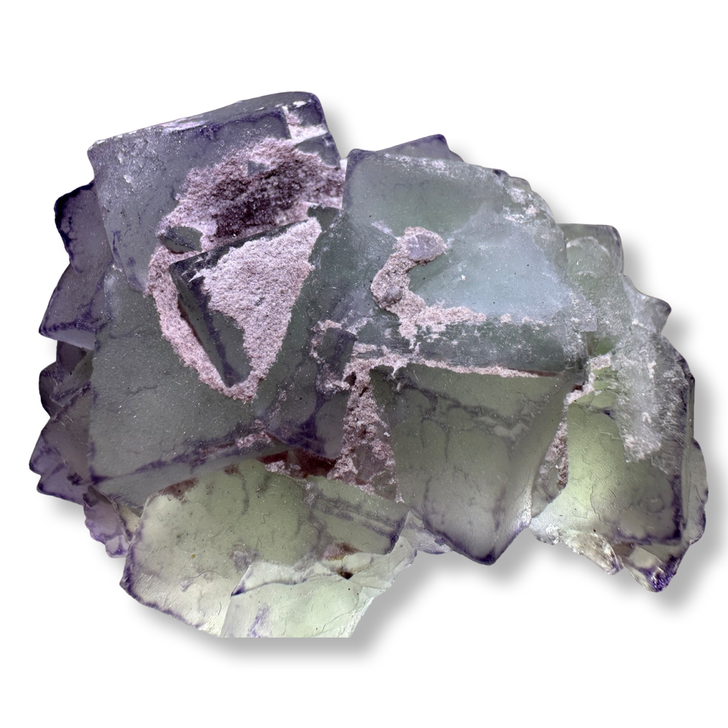 Edge-zoned Fluorite, Guizhou Province, Qinglong County, China