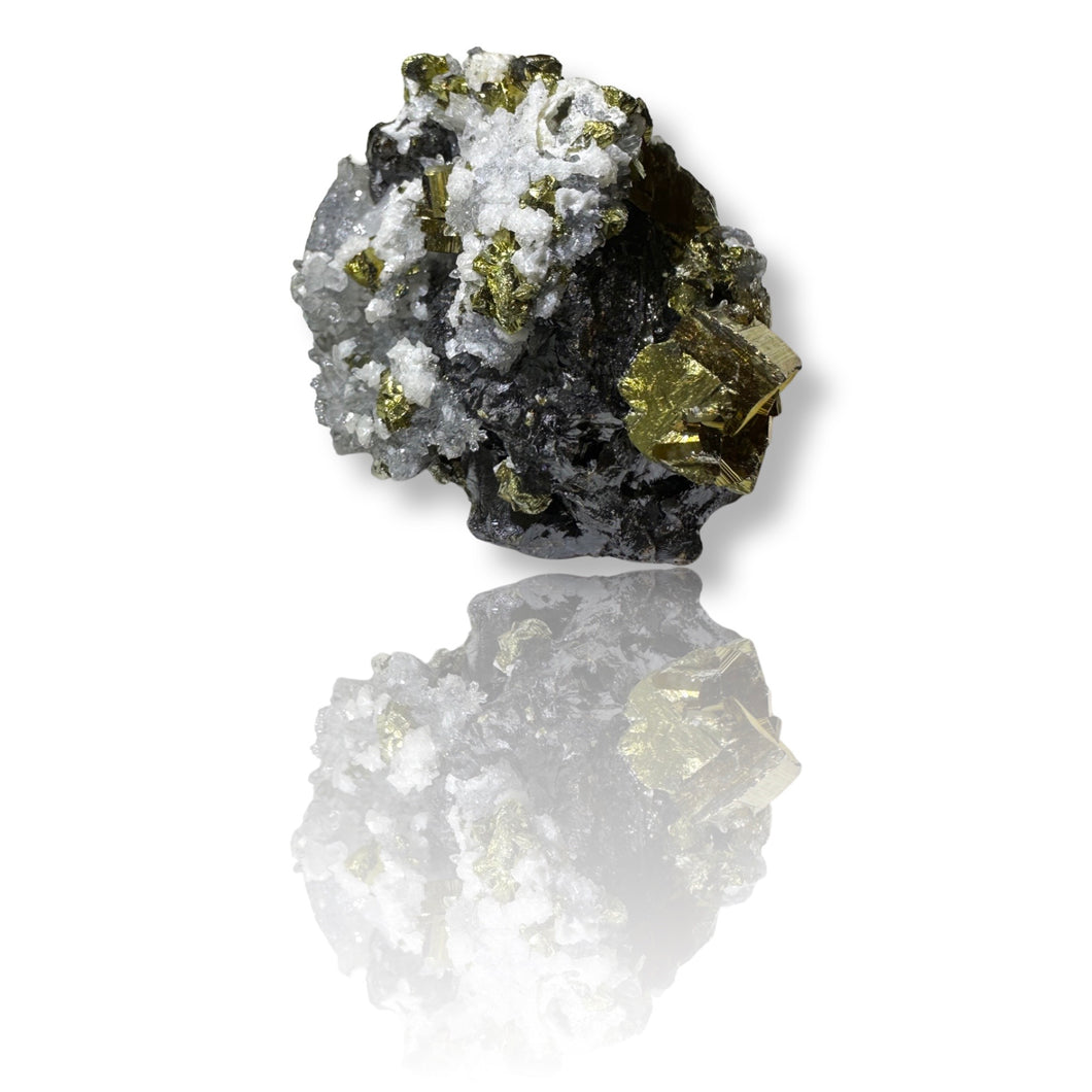Hematite Quartz Calcite & Pyrite, Jiangxi Dongxiang, China, Huxu Mine