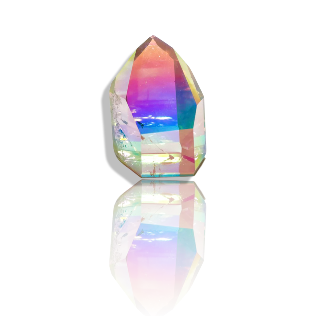 AAA Grade, Double Angel Aura Coated Quartz Generator, Brazil