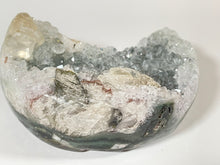 Load image into Gallery viewer, Druzy Green Amethyst Agate Green Jasper Moon, Super Extra, Brazil
