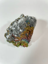 Load image into Gallery viewer, Extremely Rare Natural Rainbow Pyrite with Dog Tooth Calcite
