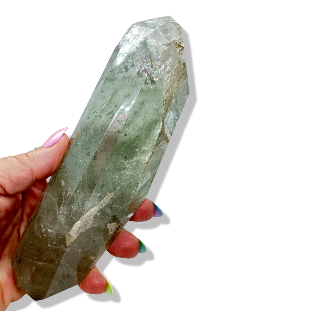 Polished Chlorite Himalayan Freeform, Meru Peak, India