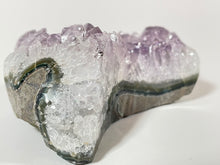 Load image into Gallery viewer, Druzy Amethyst Agate Moon, Super Extra, Brazil
