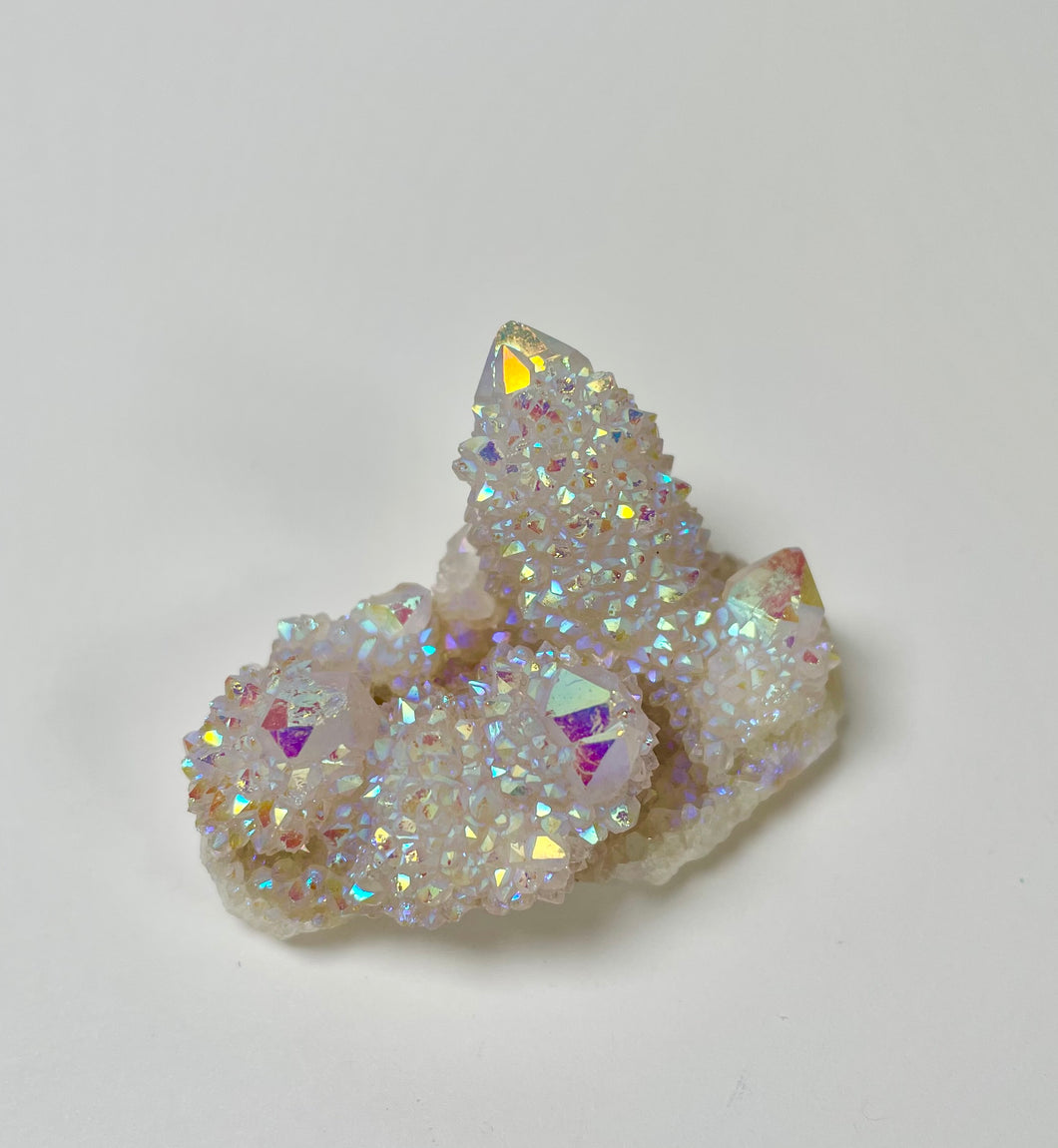 White Magic Angel Aura Spirit Quartz Cluster