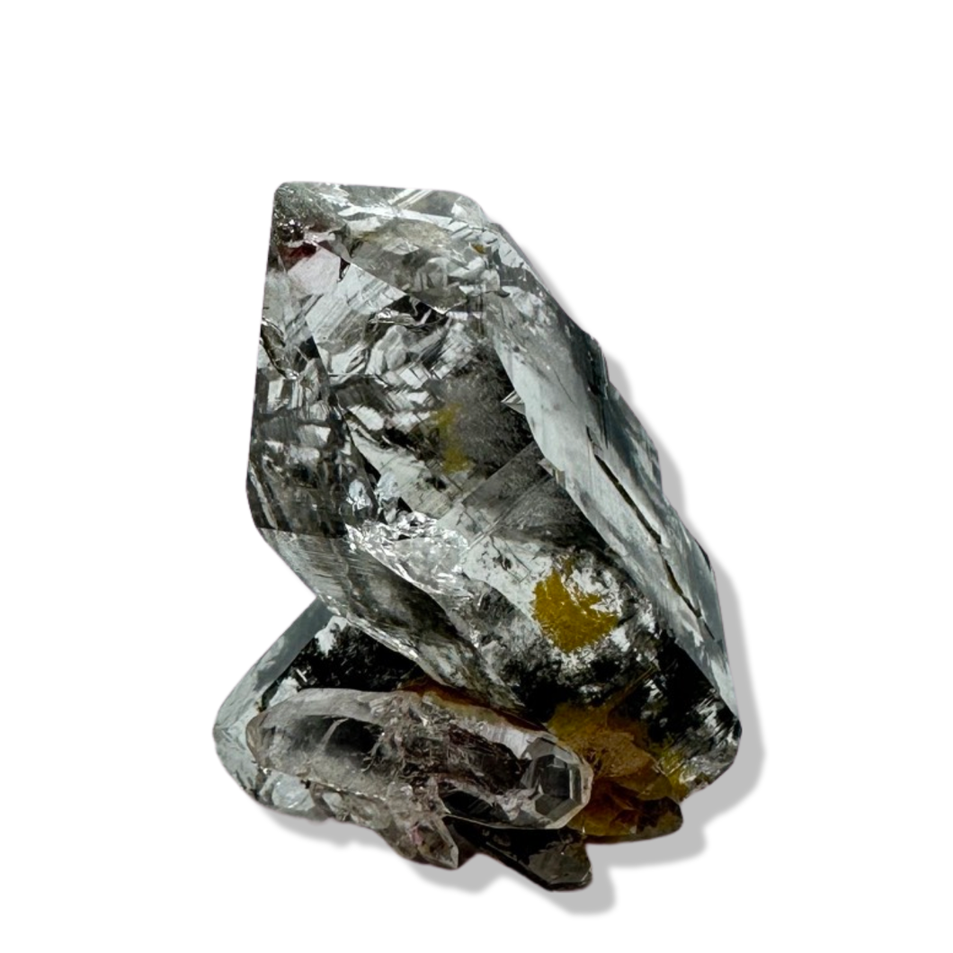 Black Samādhi Himalayan Quartz Pointed Cluster, Meru Peak, India