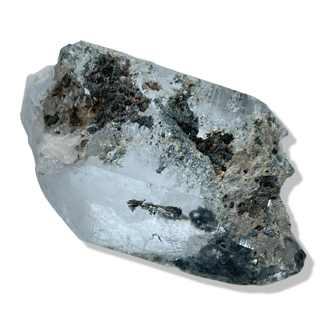 Black Samādhi Himalayan Quartz Cluster, Meru Peak, India
