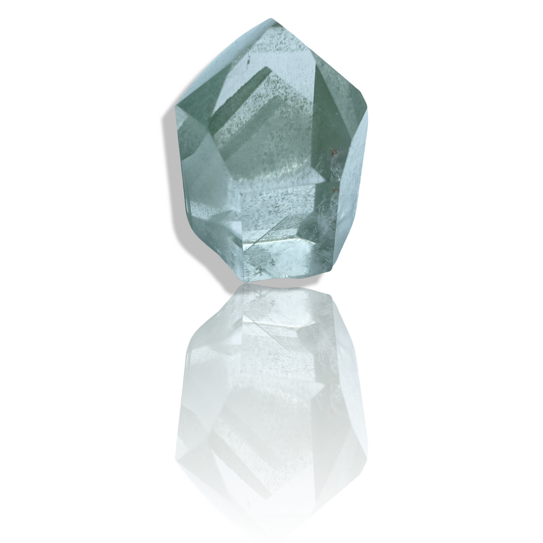 Polished Chlorite Phamtom Quartz, Minas Gerais, Brazil