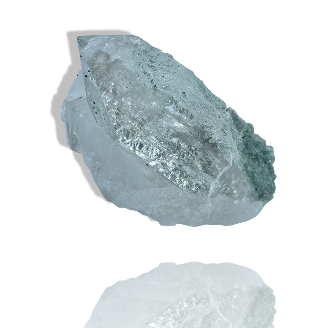 AAA Grade Samādhi Himalayan Elestial with Chlorite and AnataseQuartz, India