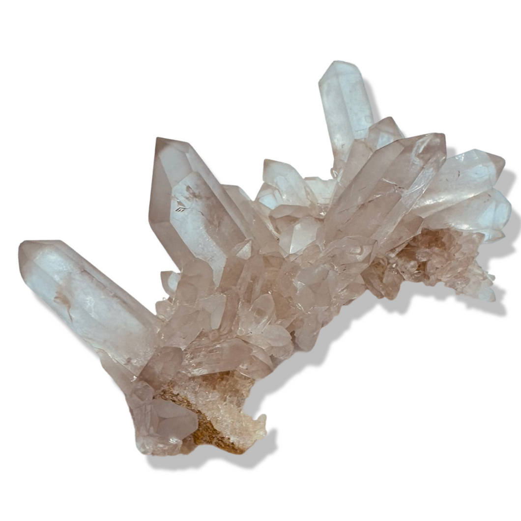 Samādhi Pink Himalayan Quartz Cluster, Meru Peak, India