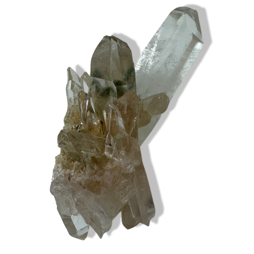 Chlorite Phantom Himalayan Samādhi Quartz, Meru Peak, India