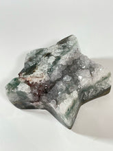 Load image into Gallery viewer, Extra Large Green Amethyst Agate Green Jasper Star, Super Extra, Brazil
