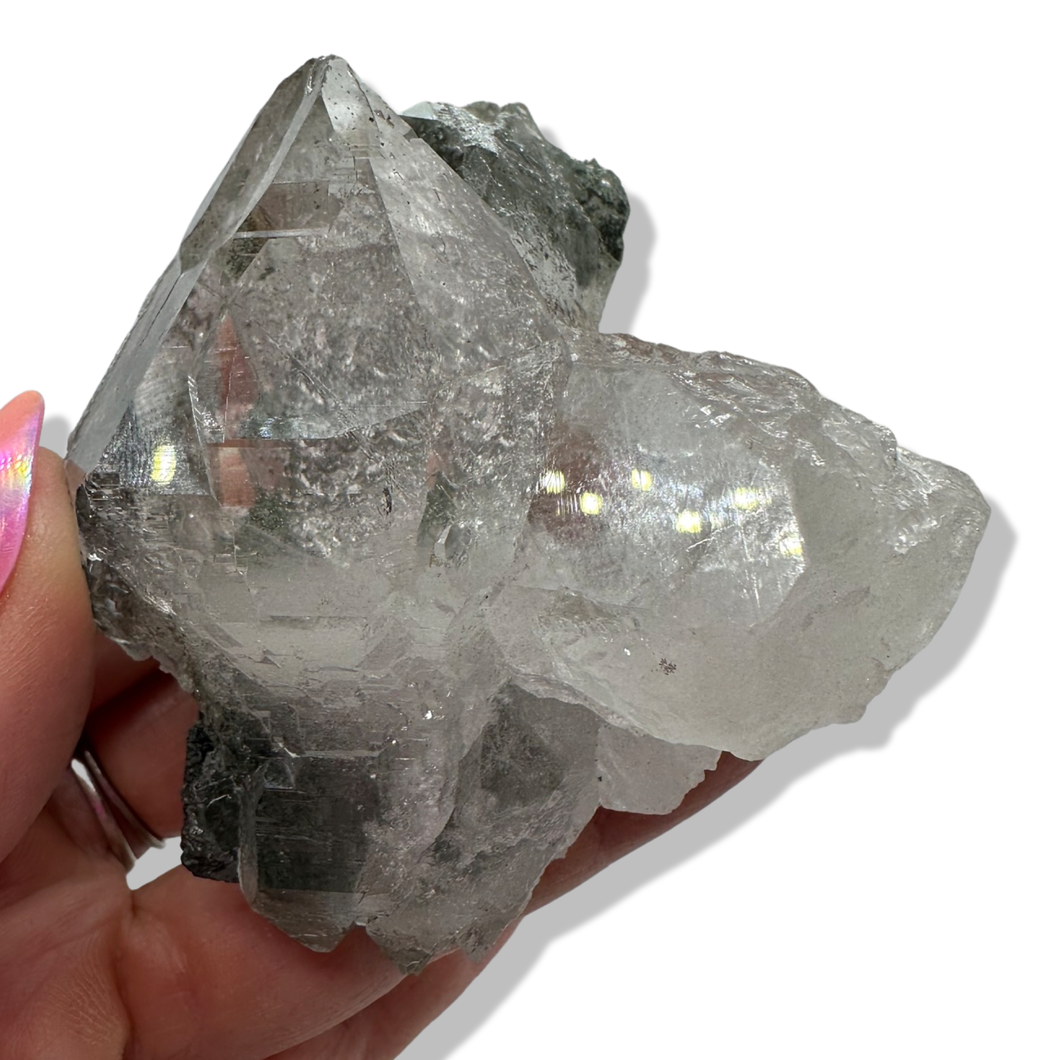 Chlorite Himalayan with Cathedral Elestial, Meru Peak, India