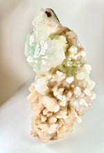Load image into Gallery viewer, Extra Large Rare Pink and Green Apophyllite Standing Base Cluster, India
