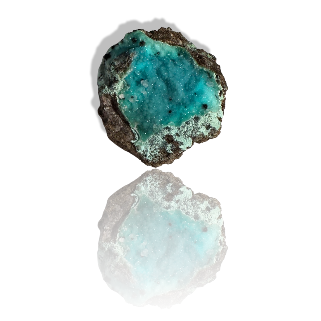 Druzy Chrysocolla Malachite Goethite, DRC, The Congo, Africa