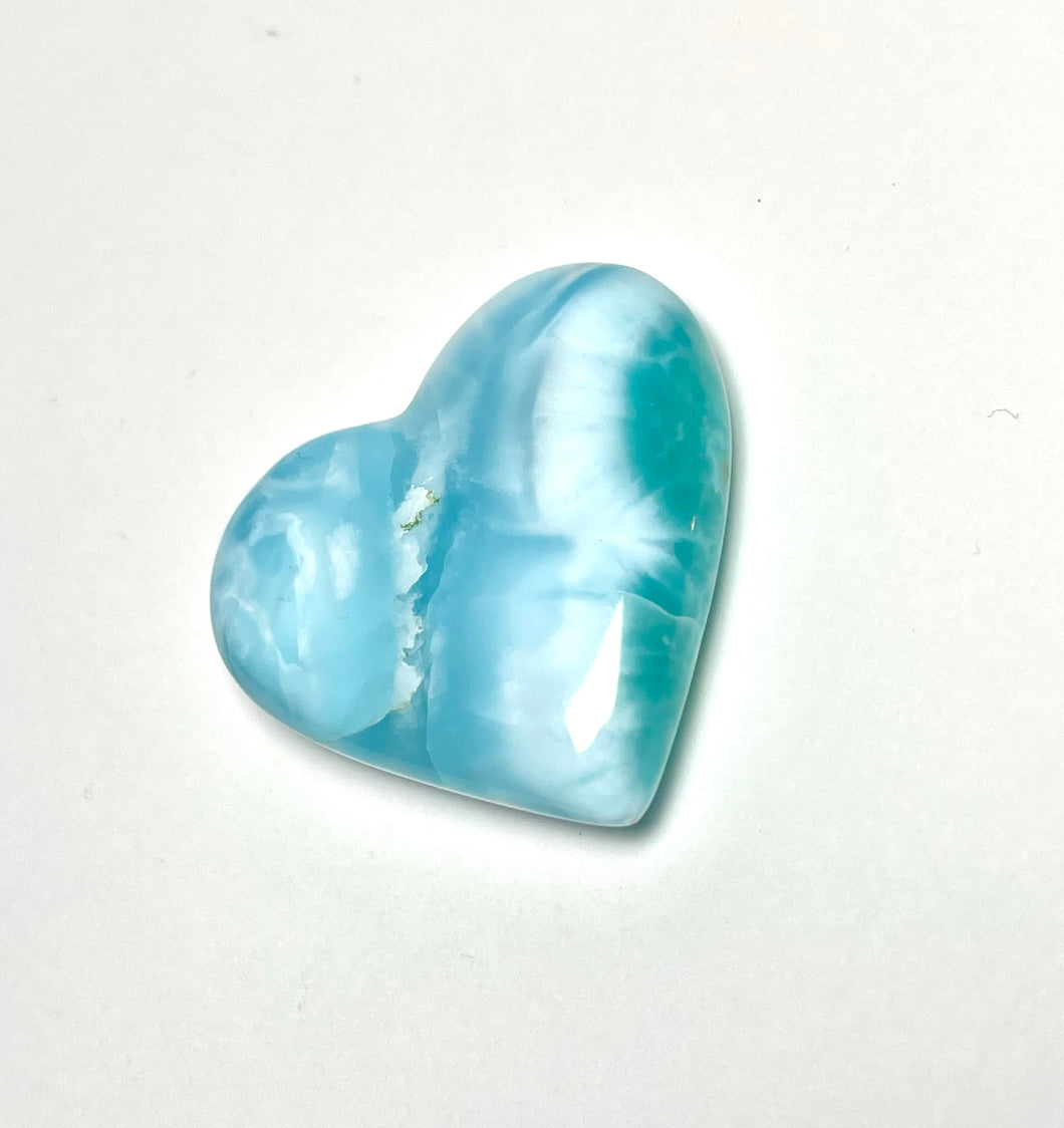 AAAA Grade Larimar Heart, Dominican Republic