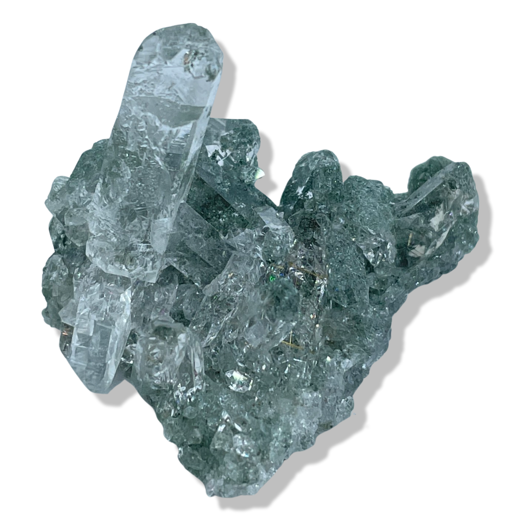 Phantom Chlorite Samādhi Himalayan Quartz, Meru Peak, India