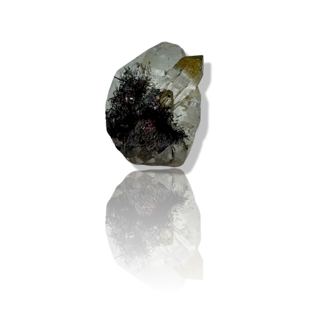 Black Samādhi Himalayan Quartz Pointed Cluster, Meru Peak, India