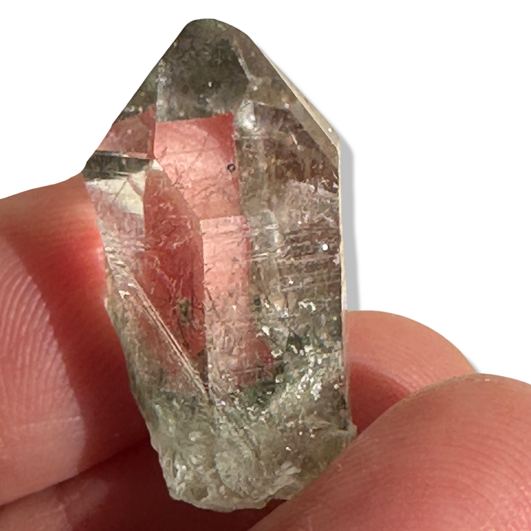 Mini Rutile Chlorite Samādhi Himalayan Quartz, Meru Peak, India