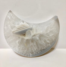 Load image into Gallery viewer, Druzy Agate Quartz Geode Moon, Brazil
