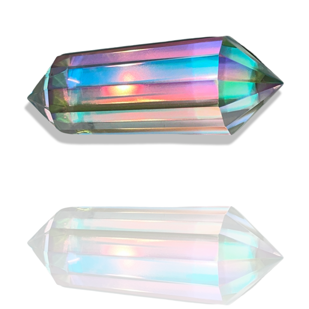 AAA grade Angel Aura, Hand Cut, Double Aura Coated, Quartz Vogel, Brazil & USA Aura