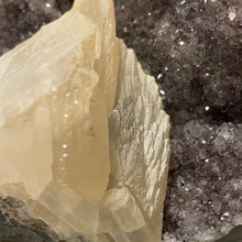 Load image into Gallery viewer, Super Extra Quality Black Galaxy Voodoo Amethyst with Optical Calcite ‘Angel Wing’, Brazil

