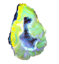 Load image into Gallery viewer, Angel Aura Agate Druzy Mini Slice
