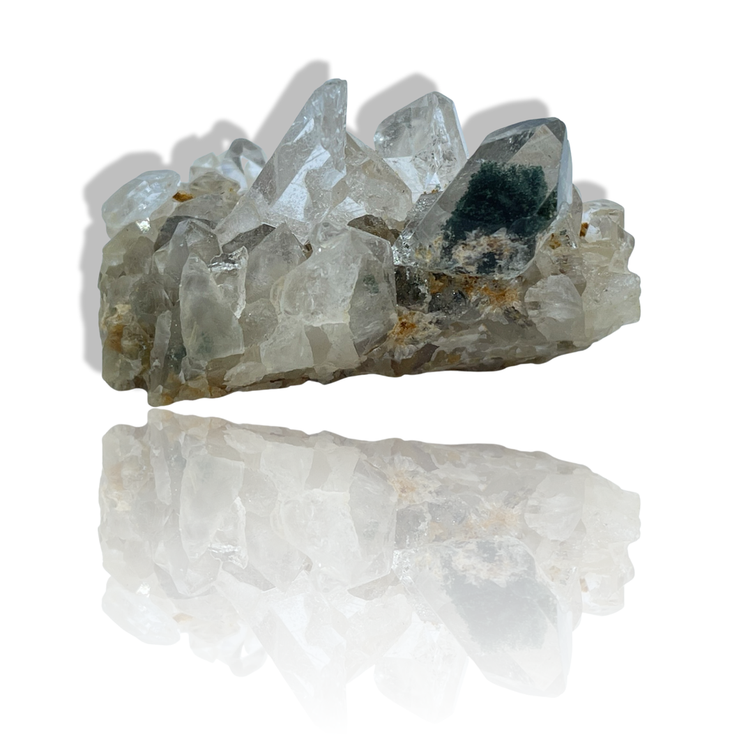 Phantom Chlorite Samādhi Himalayan Quartz, Meru Peak, India