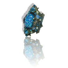 Load image into Gallery viewer, Czech Fire Opal Mermaid Pisces Ring, Adjustable, USA made
