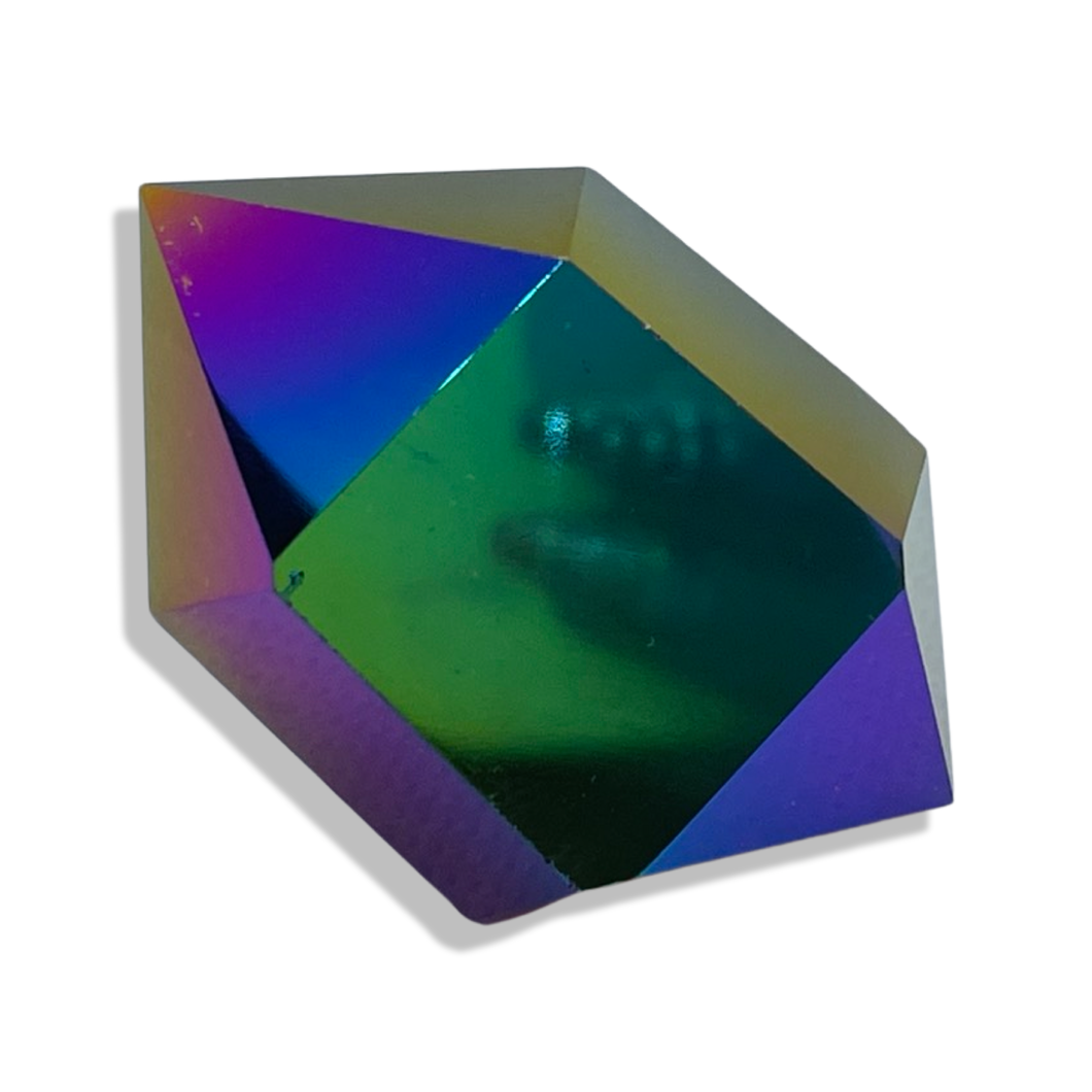 AAA Grade, Double Aura Coated Double Terminated Rainbow Aura Quartz, USA