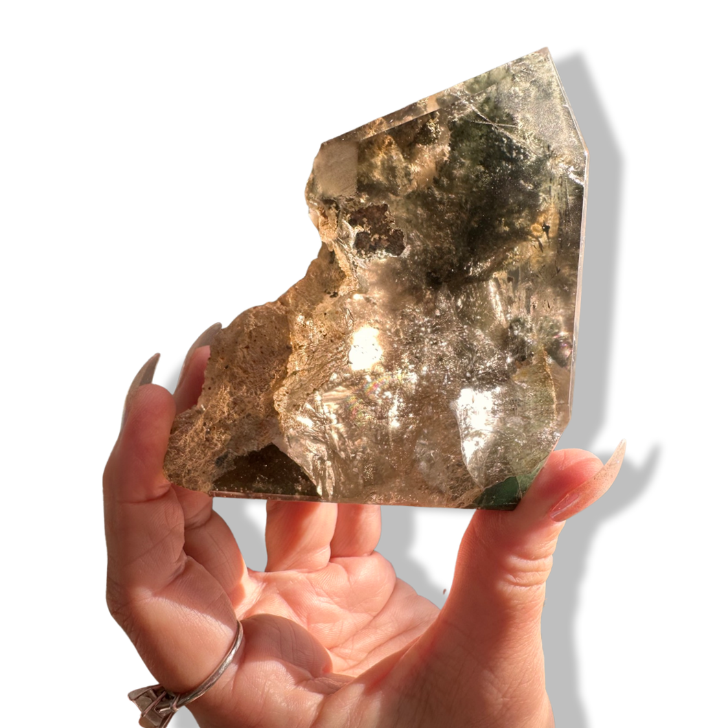 Smoky Chlorite Himalayan Freeform, Meru Peak, India