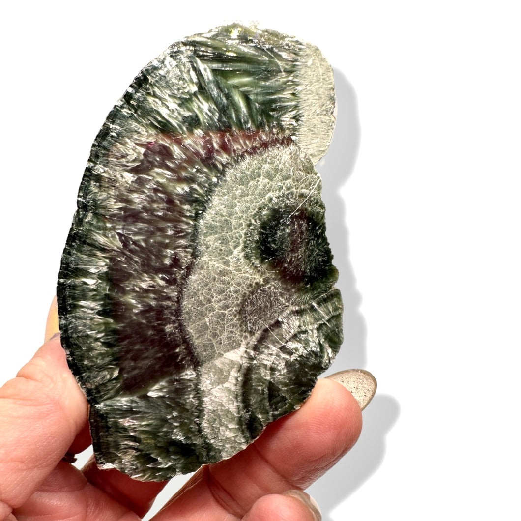 Seraphinite, raw, Siberia, Russia