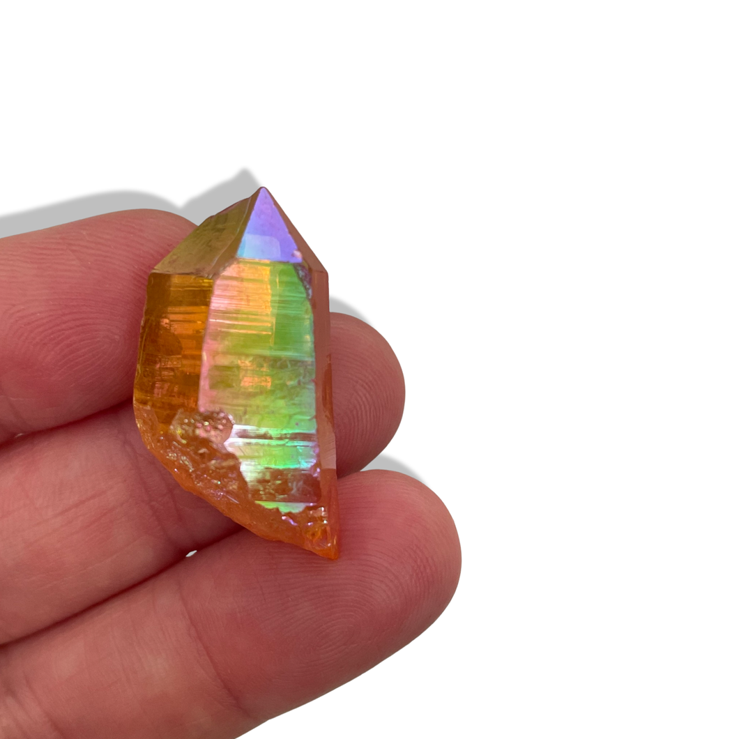 AAA Grade, Double Aura Coated Twin Flame Lemurian, USA