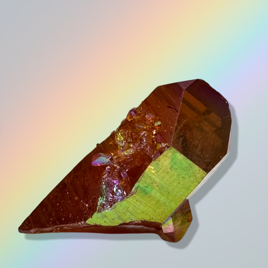 Double Coated Flame Aura Colombian Lemurian