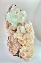 Load image into Gallery viewer, Extra Large Rare Pink and Green Apophyllite Standing Base Cluster, India
