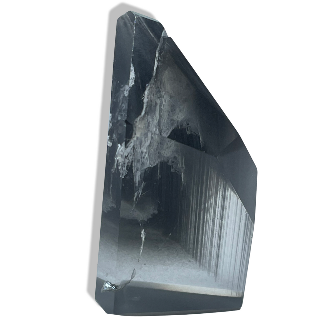 Carbon Manganese Black Phantom Quartz, Brazil